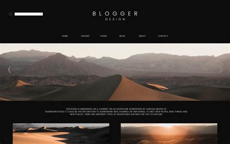 vector blog main page template
