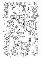 Coloriage Maternelle Vacances Neige Paysage Bonhomme Imprimer Dessin Kleurplaat Colorier Coloriages Noël Escargot Froid Magique Quotidienne Activités sketch template