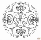 Celtic Mandala Celtique Mandalas Celta Coloriage Celtica Celtas Adulti Formant Entrelacés éléments Imprimir Justcolor Nggallery sketch template