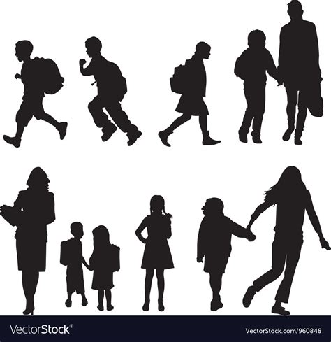 student silhouette vector