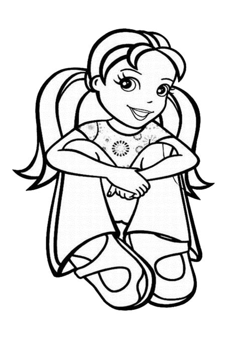 printable polly pocket coloring pages  kids