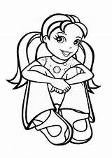 Coloring Pages Polly Pocket Girly Print Printable Kids Popular Princess sketch template