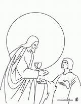 Jesus Ascension Desenhar Colorir Panes Jesús 43e Jezus Cruz Religious sketch template