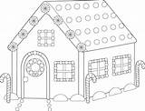 Gingerbread House Coloring Clip Pages Clipart Outline Blank Template Cliparts Christmas Ginger Bread Colouring Candy Printable Haunted Line Silhouette Pdf sketch template