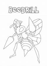 Beedrill sketch template