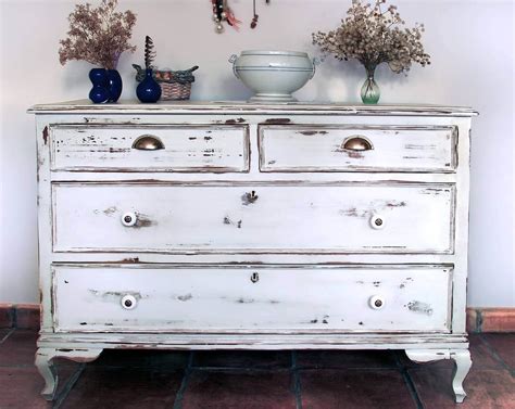 age  wooden furniture   distressed paint effect