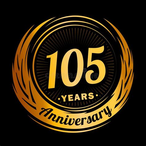 year anniversary elegant anniversary design  logo stock