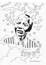 Mandela Month Kleurplaat Kleurplaten Crayola Duizenden Hartjes Timeline sketch template