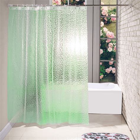 waterproof shower curtain translucent  thickened  shower