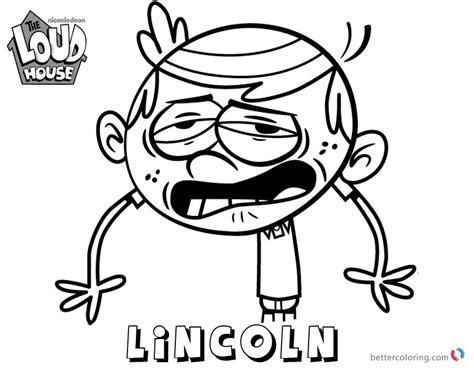 loud house coloring pages lincoln art  cdup  printable