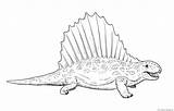 Dimetrodon Plesiosaurus sketch template