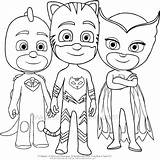 Pj Masks Coloring Print Pages Drawing sketch template