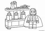 Coloring Severus Snape Potter Harry Pages Lego Printable sketch template