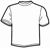 Shirt Blank Clip Cliparts Template Colouring sketch template
