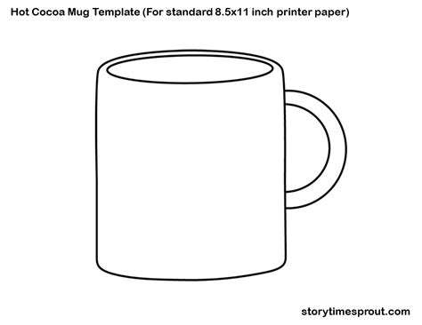 hot chocolate mug printable printable word searches