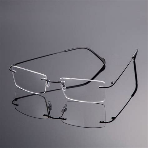 vazrobe men spectacle frame titanium frameless clear eyeglasses frame