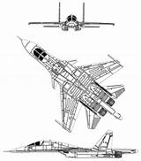 Su 34 Sukhoi Fullback Aircraft Drawing Combataircraft Line Algeria Ordered Russia sketch template