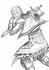 Crusader Coloring Pages Sketch Drawing Getcolorings Knights Pal Color Getdrawings Paintingvalley sketch template