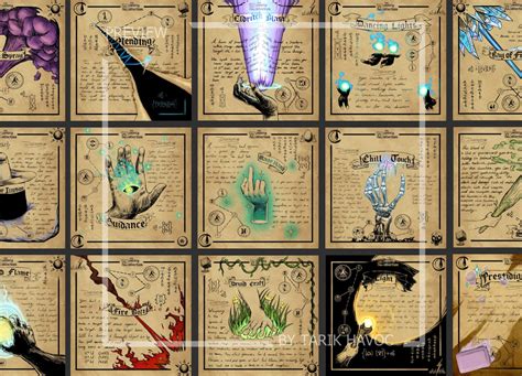 dnd spell cards printable
