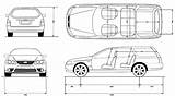 Falcon Ford Blueprints Wagon 2003 Car Dimensions Cliparts Library Clipart Clip sketch template