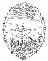 Totoro Ghibli Neighbor Getdrawings Coloringpagesfortoddlers Buch sketch template