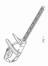 Hedge Trimmer Patents Drawing sketch template