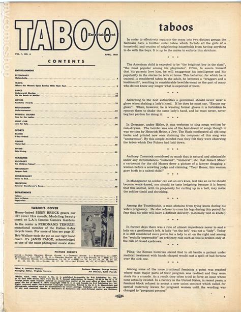 Taboo 1949 1950 D A Publishing Magazine Comic Books