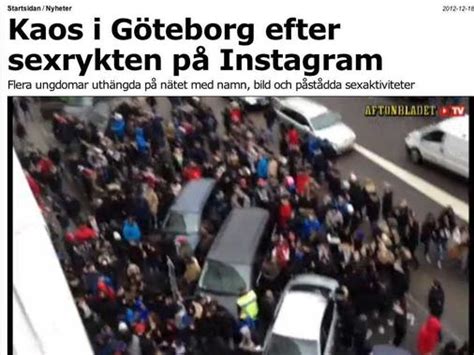 Gothenburg Riot After Instagram Account Business Insider