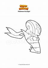 Accelgor Galar Meowth Supercolored sketch template