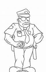 Police Drawing Policeman Officer Clipart Coloring Pages Draw Library Kids Getdrawings Comments sketch template
