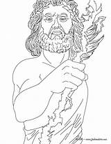 Zeus Dieu Grecque Mythologie sketch template