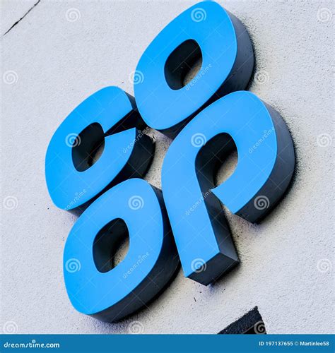 logo    op   operative supermarket retail chain editorial image image