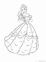 Coloring Pages Bella Twins Belle Disney Getcolorings Getdrawings Template sketch template