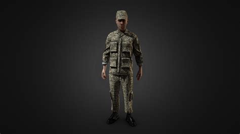 Military Uniform 3d Model By Mehdimirmk [fe712a2] Sketchfab