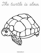 Coloring Turtle Slow Cursive Print Ll sketch template