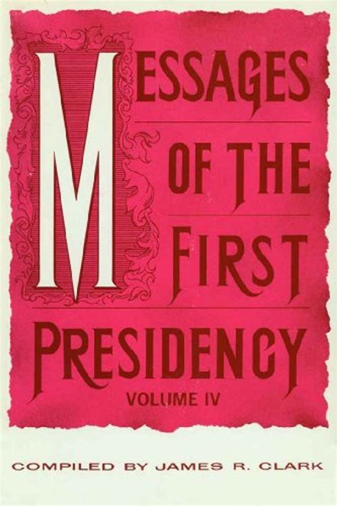 messages    presidency volume  hardcover lds  books