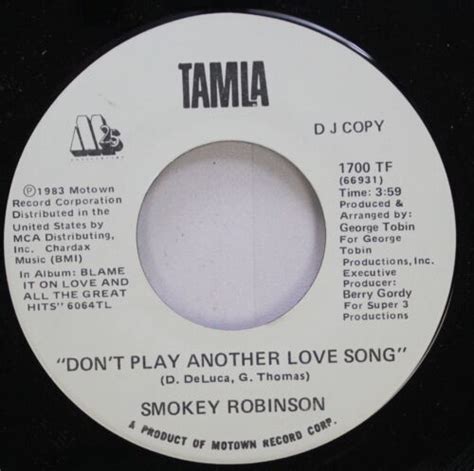 soul promo  smokey robinson dont play  love song dont play anothe ebay