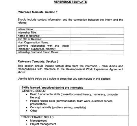 resume reference templates  word  formats