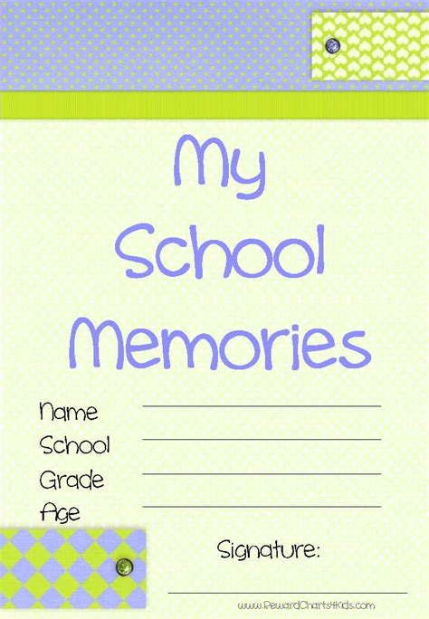 printable memory book instant