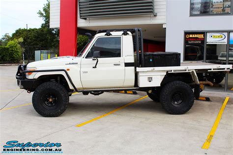 toyota  series landcruiser single cab white  superior customer vehicles landcruiser