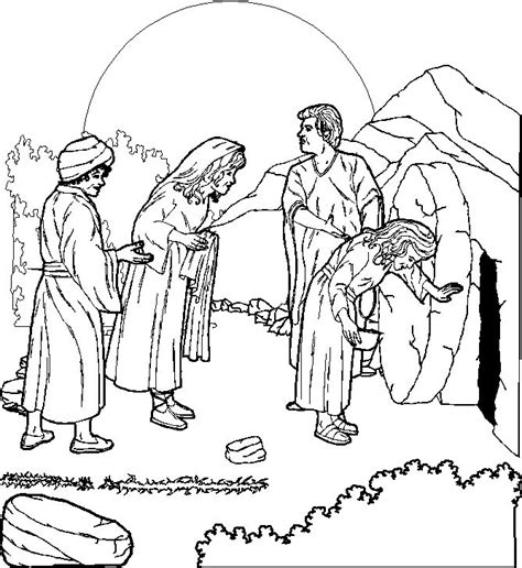bible easter  coloring page