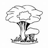 Fungi Coloring Pages Fungus Plants Template sketch template