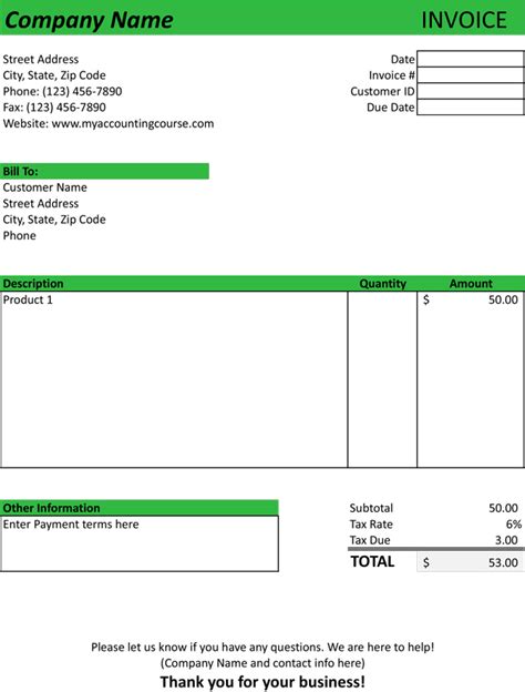 invoice template sample form    excel word