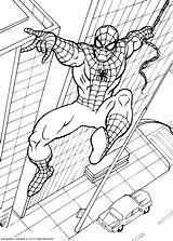 Spiderman Coloring Superheroes Printable Pages Kb sketch template