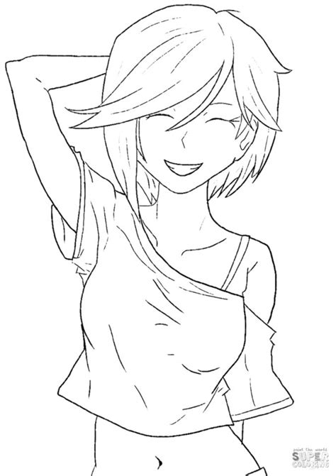 anime girl coloring pages bb