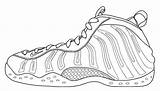 Coloring Pages Shoes Nike Shoe Jordan Template Foamposites Running Sneakers Color Printable Air Adult Sketch Drawing Jordans Enjoy Yeezy Hyperfuse sketch template