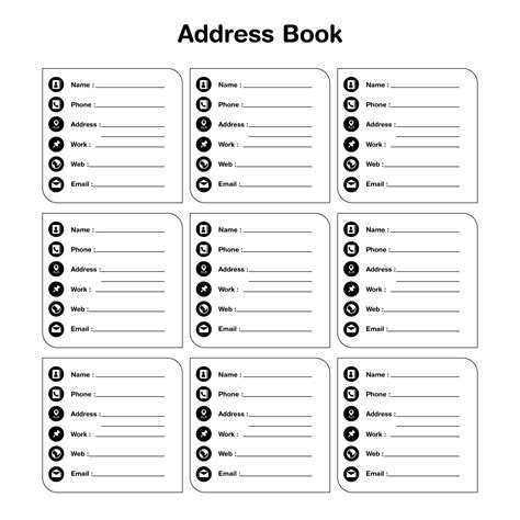 images  phone book template printable printable phone list