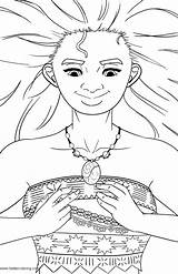 Moana Coloring Pages Lineart Printable Adults Kids sketch template