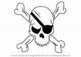 Pirate Skull Draw Skulls Drawing Step Criminal Clipart Clipartmag Tutorials sketch template