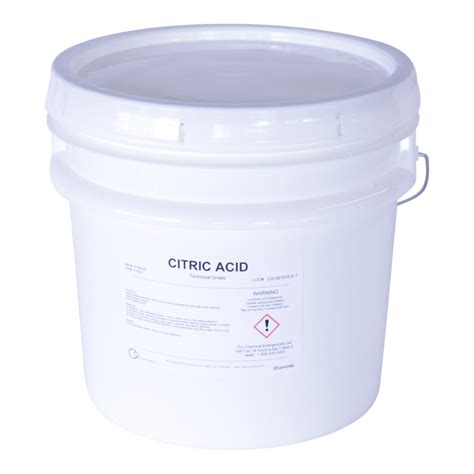 citric acid  lbs